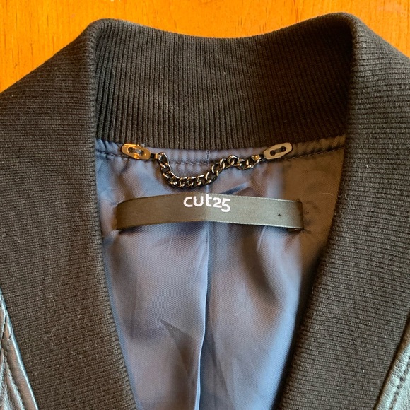 Cut25 blue leather jacket. Size 4 - Picture 6 of 11